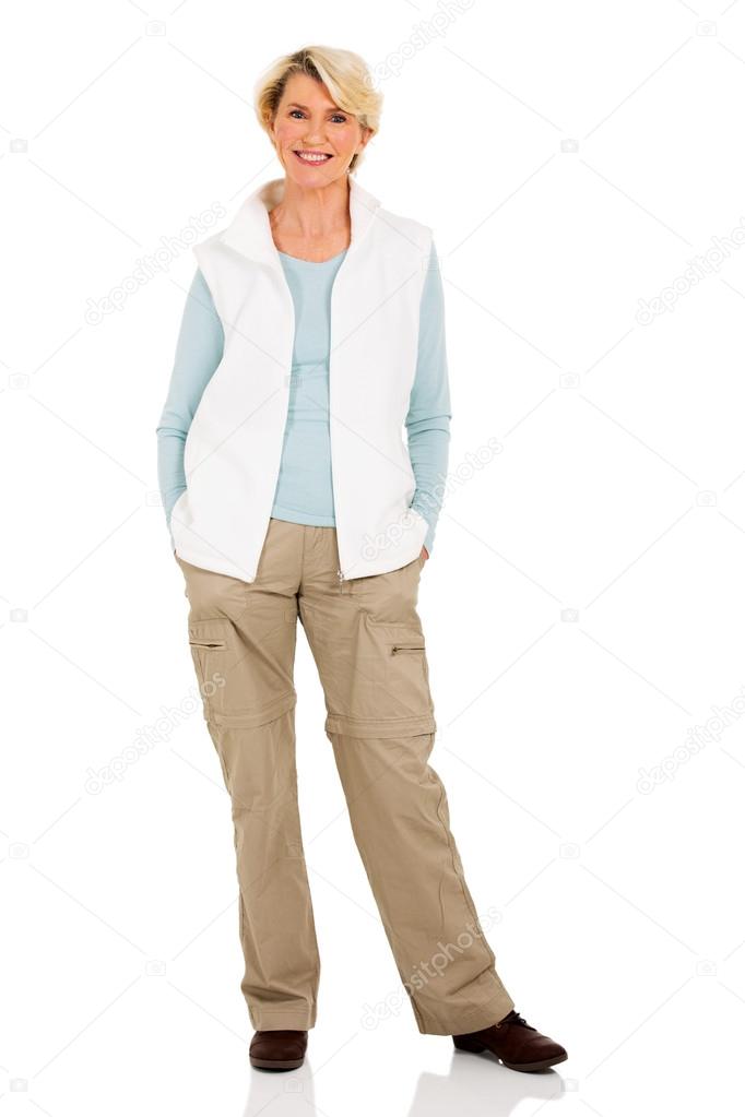 Senior woman in casual clothes