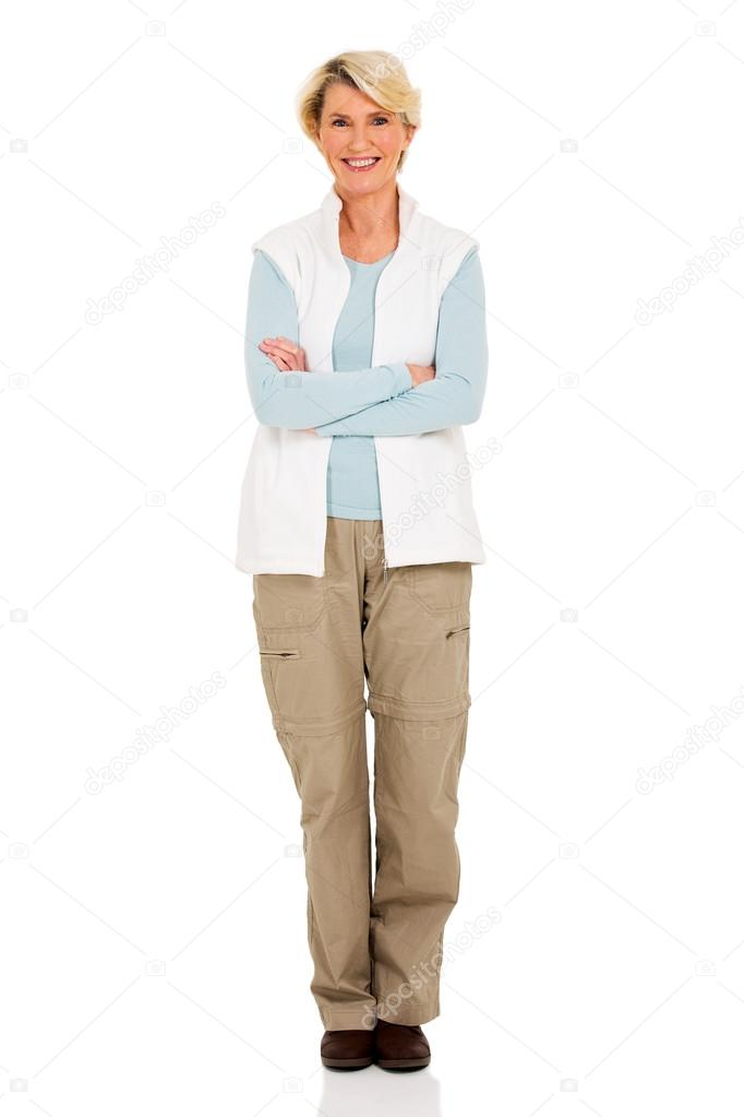 senior woman with arms crossed