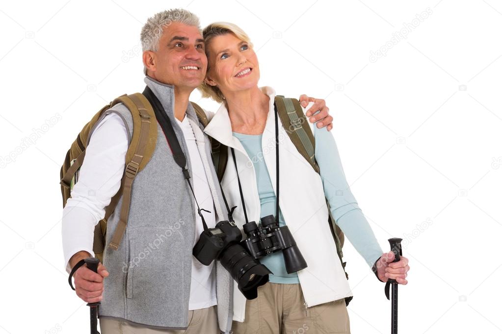 Mid age hiking couple