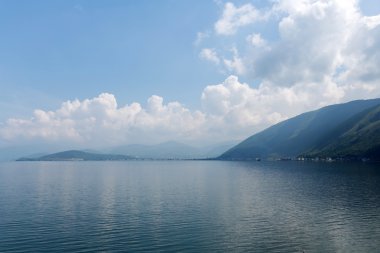 Erhai lake in Dali city clipart