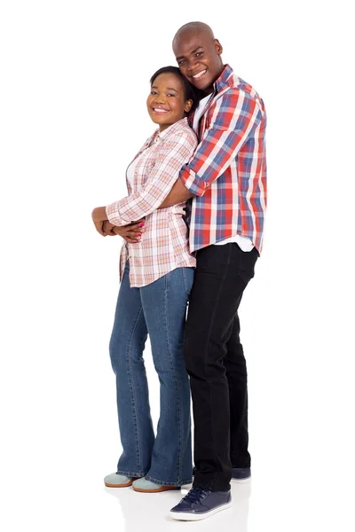 African couple hugging — Stock Photo, Image