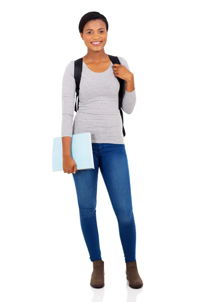 Female african american university student — Stock Photo, Image