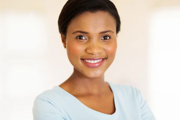 Afro american girl in her new house — Stock Photo, Image