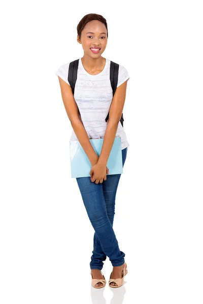 College student holding book — Stock Photo, Image