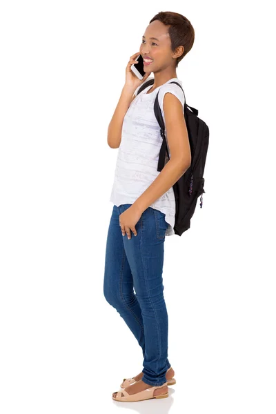 Estudiante haciendo llamada telefónica —  Fotos de Stock