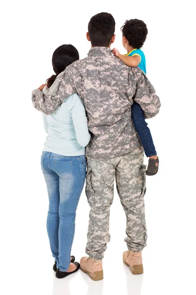 Jeune famille militaire — Photo