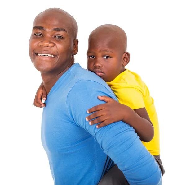 Zwarte man met zoon — Stockfoto