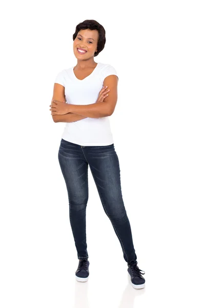 African woman with arms crossed — Stock Photo, Image