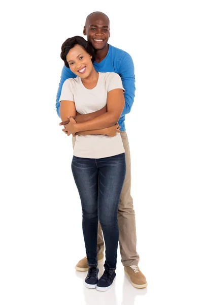 Africano abrazando pareja —  Fotos de Stock