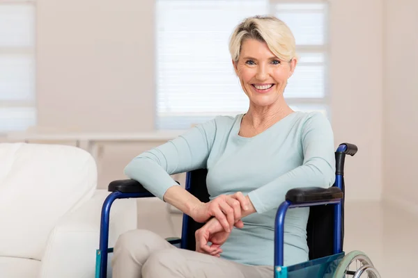 Disabled senior woman — Stock Photo, Image