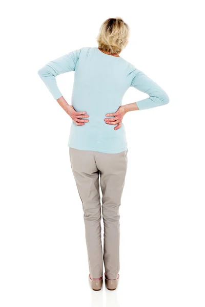 背中の痛みを持つ女性 — ストック写真