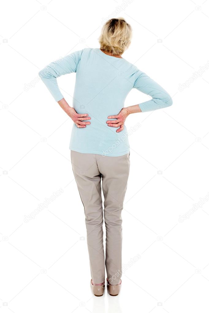 woman having backache