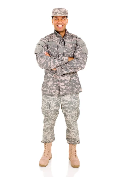 Goed uitziende patriot soldaat — Stockfoto