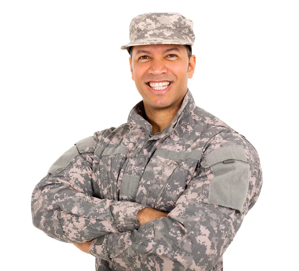 Good looking patriot soldier — Stock Photo, Image