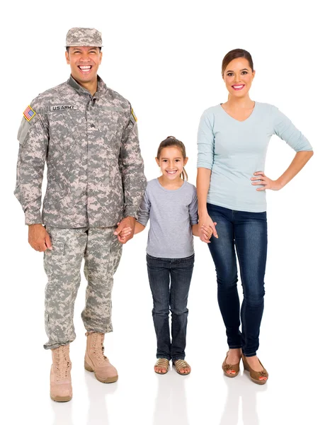 Junge Militärfamilie — Stockfoto