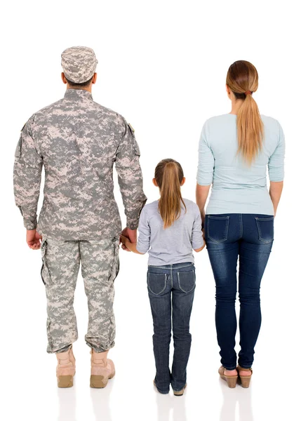 Военная семья вместе — стоковое фото
