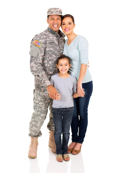 Military family together — Stock Photo, Image