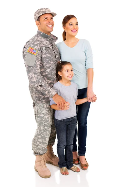 Família militar juntos — Fotografia de Stock