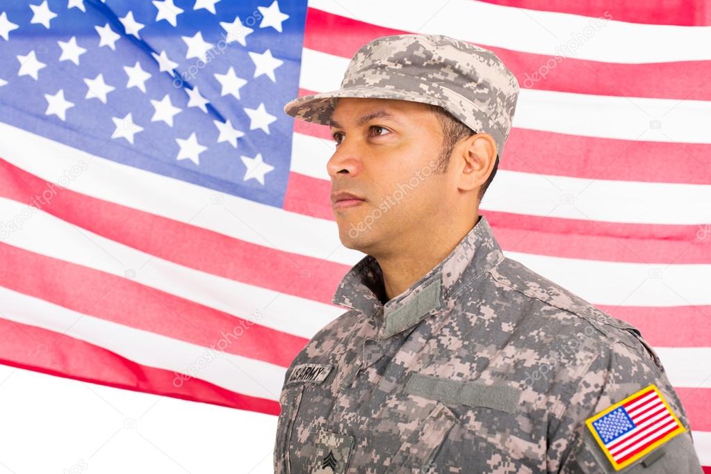 american patriotic soldier
