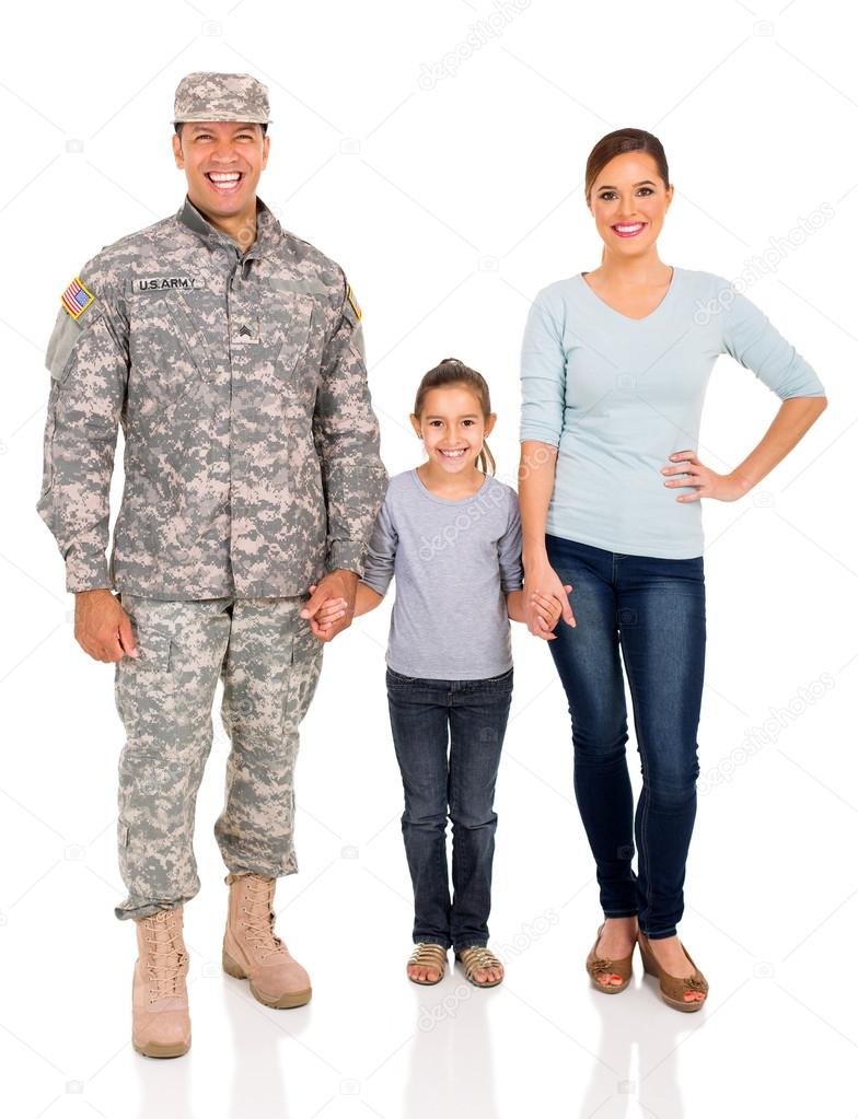 young military family