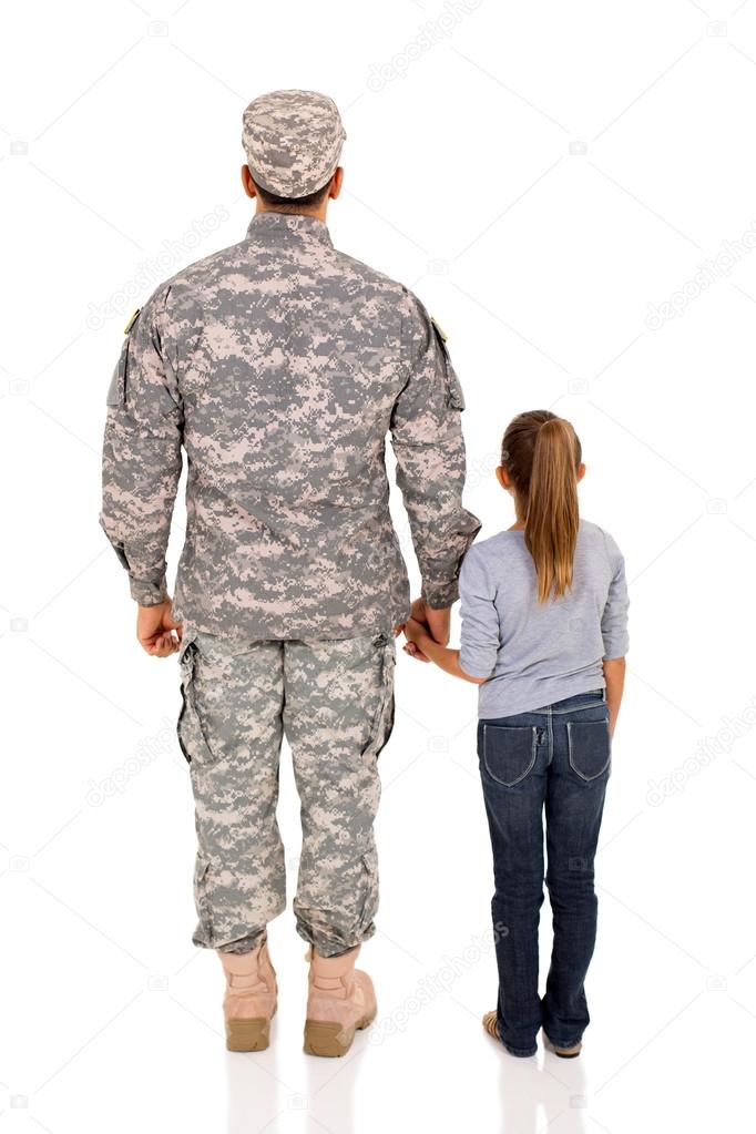 military man and daughter