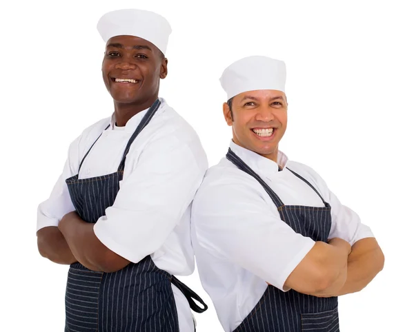 Restaurant chef-koks met gekruiste armen — Stockfoto