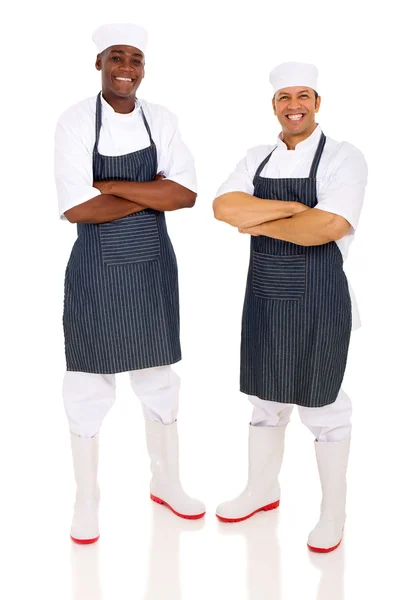 Carniceros con los brazos cruzados — Foto de Stock