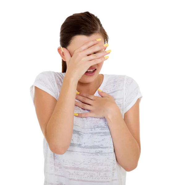 Scared teen girl — Stock Photo, Image