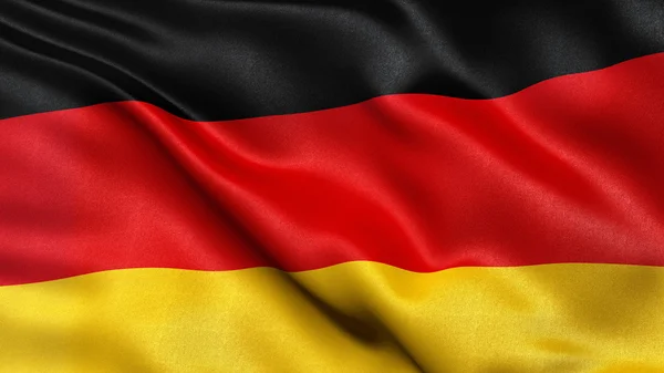 Bandera de Alemania en el viento — Foto de Stock