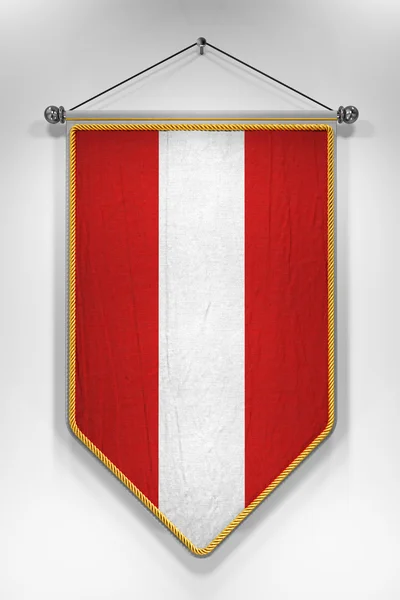 Bandera de Austria Pennant — Foto de Stock