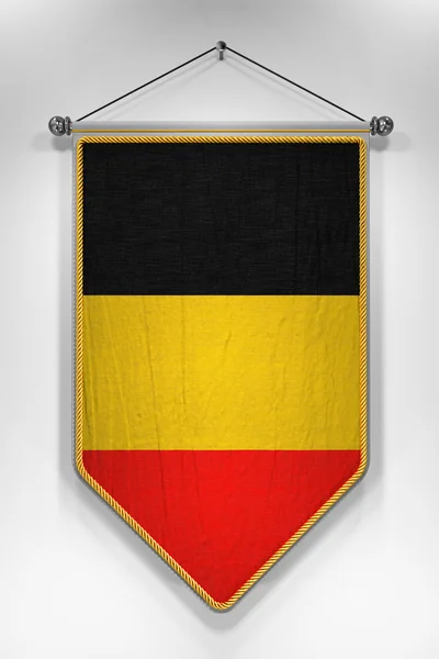 Belgium Flag Pennant — Stock Photo, Image