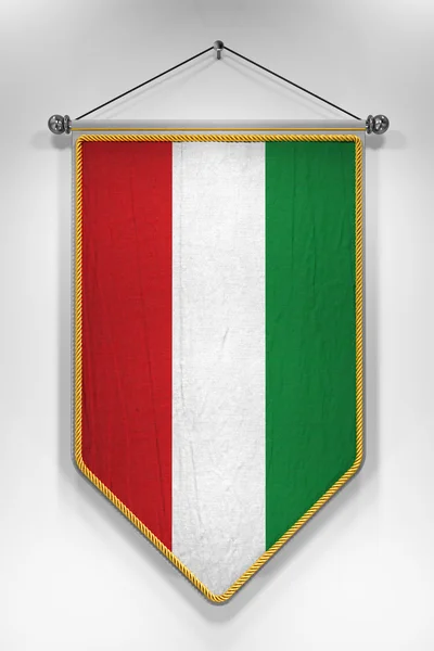 Ungern flagga vimpel — Stockfoto
