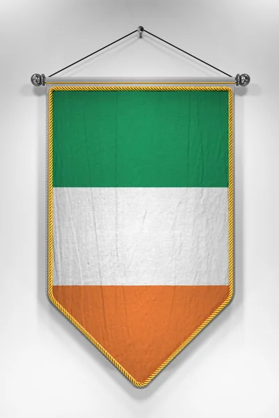 Republic of Ireland Flag Pennant — Stock Photo, Image