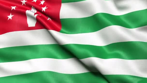 Abhazya Bayrağı Kusursuz Döngü — Stok video