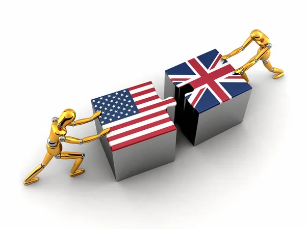 USA and UK solution — Stock Photo, Image