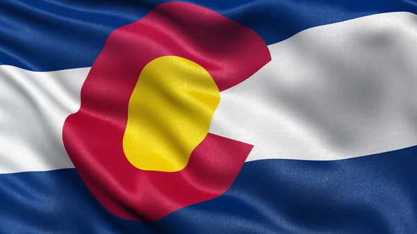 US state flag of Colorado — Stock Photo, Image