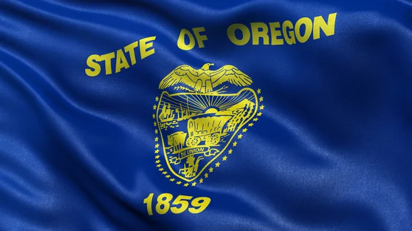 Us-staatliche Flagge von oregon — Stockfoto