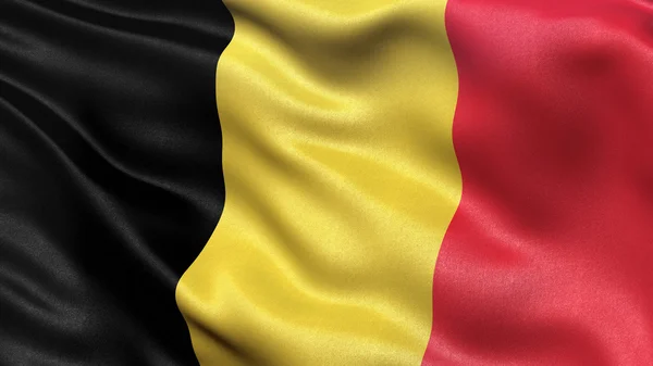 Under belgisk flagg — Stockfoto