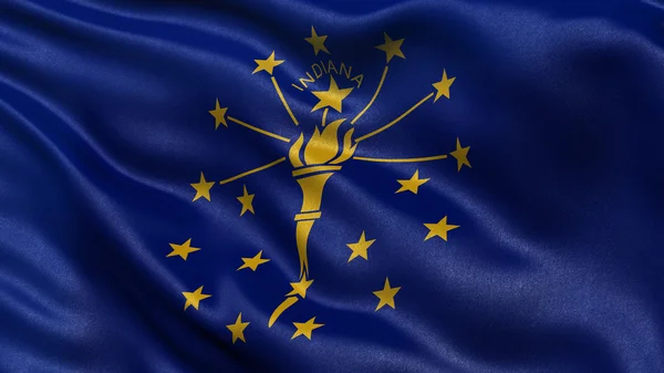 US state flag of Indiana — Stock Photo, Image