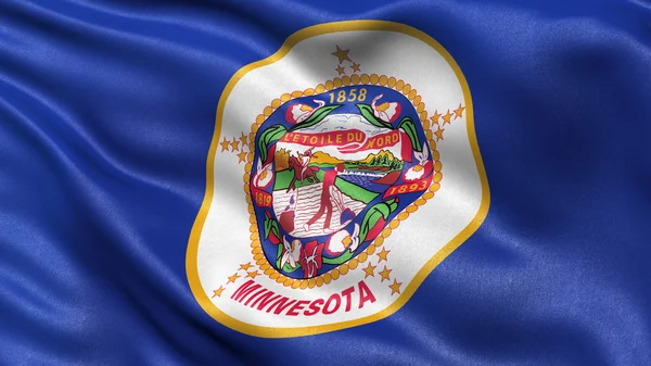 US state flag of Minnesota — Stock Photo, Image