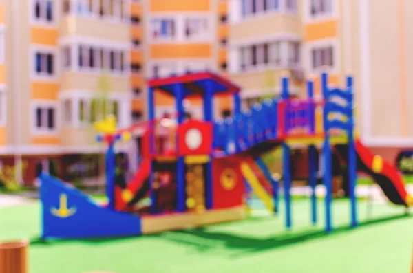 Defocused and blurred image for background of children's playgro — Stock Photo, Image