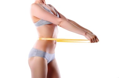 santimetre ile Slim kız 