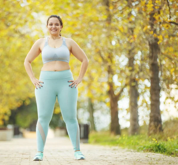 Fat woman and sports. Does exercise for weight loss in the fresh