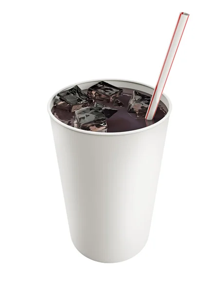 Copo de papel com cola — Fotografia de Stock