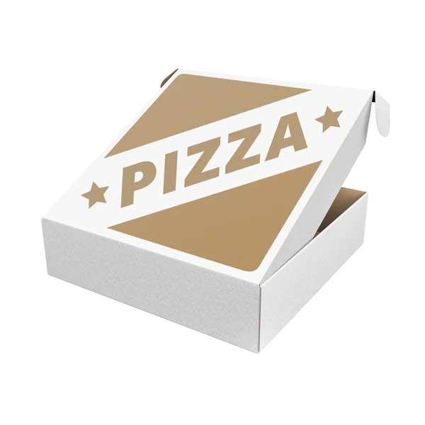 Pizza box with custom design — Stock Photo, Image