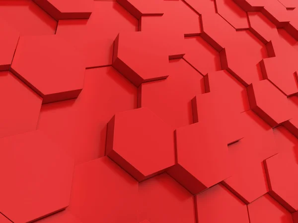 Hexagonal background. 3d background — Stock Photo, Image