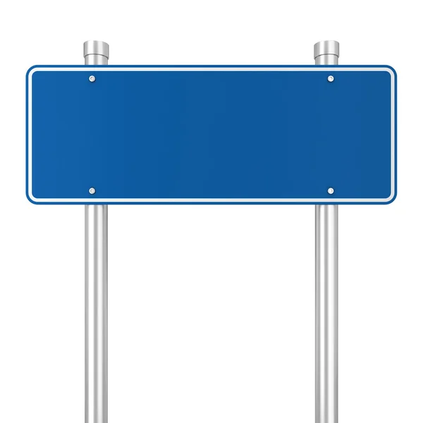 Yol işareti. 3d illüstrasyon izole beyaz arka plan üzerinde — Stok fotoğraf