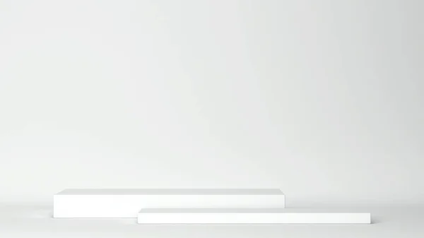 シンプルなスタンド表彰台 ミニマルなシーン 3Dイラスト — ストック写真