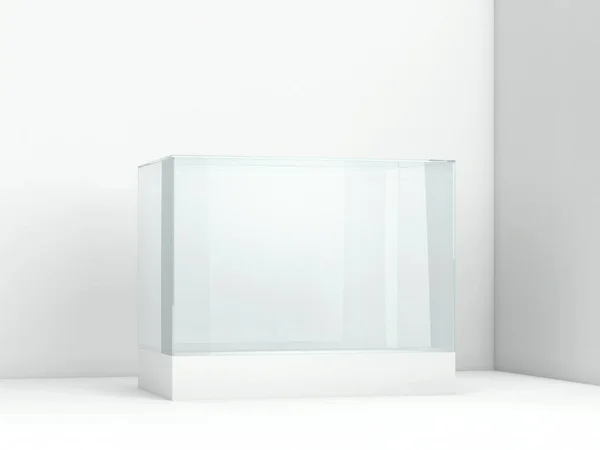 Tomma Glasskärmar Illustration Isolerad Vit Bakgrund — Stockfoto
