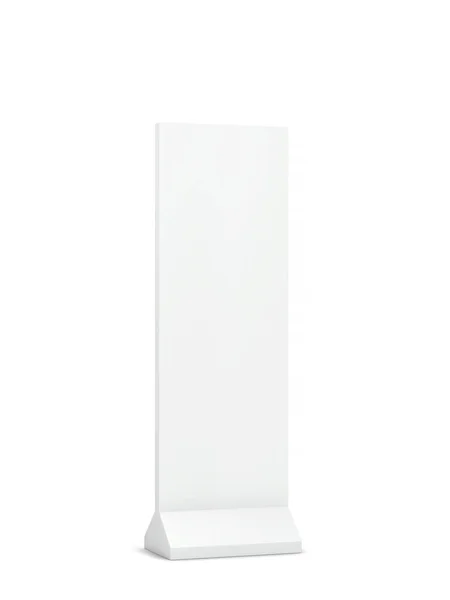 Blank Display Stand Advertising Mockup Illustration Isolated White Background — Stock Photo, Image